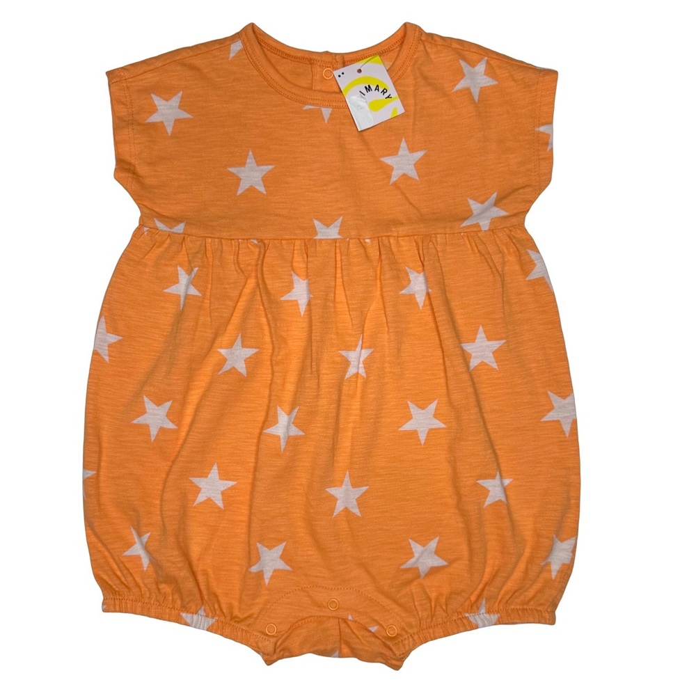 Primary‎ Orange Star Romper